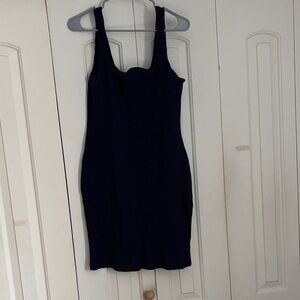 Navy Blue Sleeveless Dress
